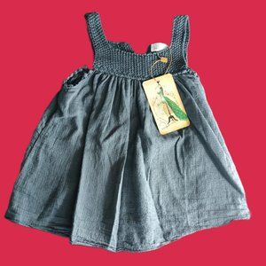 Bubo cute baby dark grey girls shirt size 4Y🤍